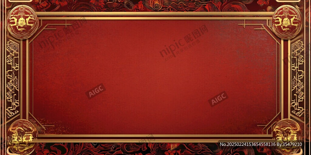 红金色欧式背景