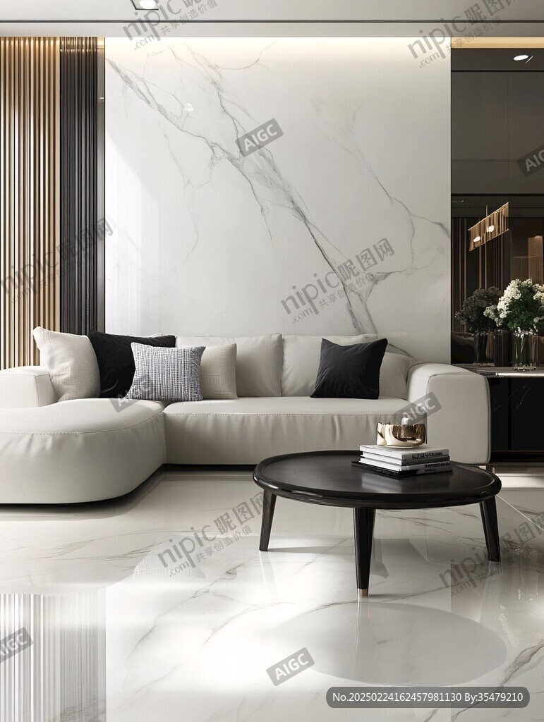 岩板客厅场景素材