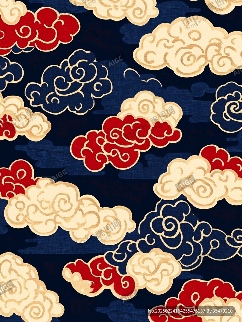 底图底纹云纹图案