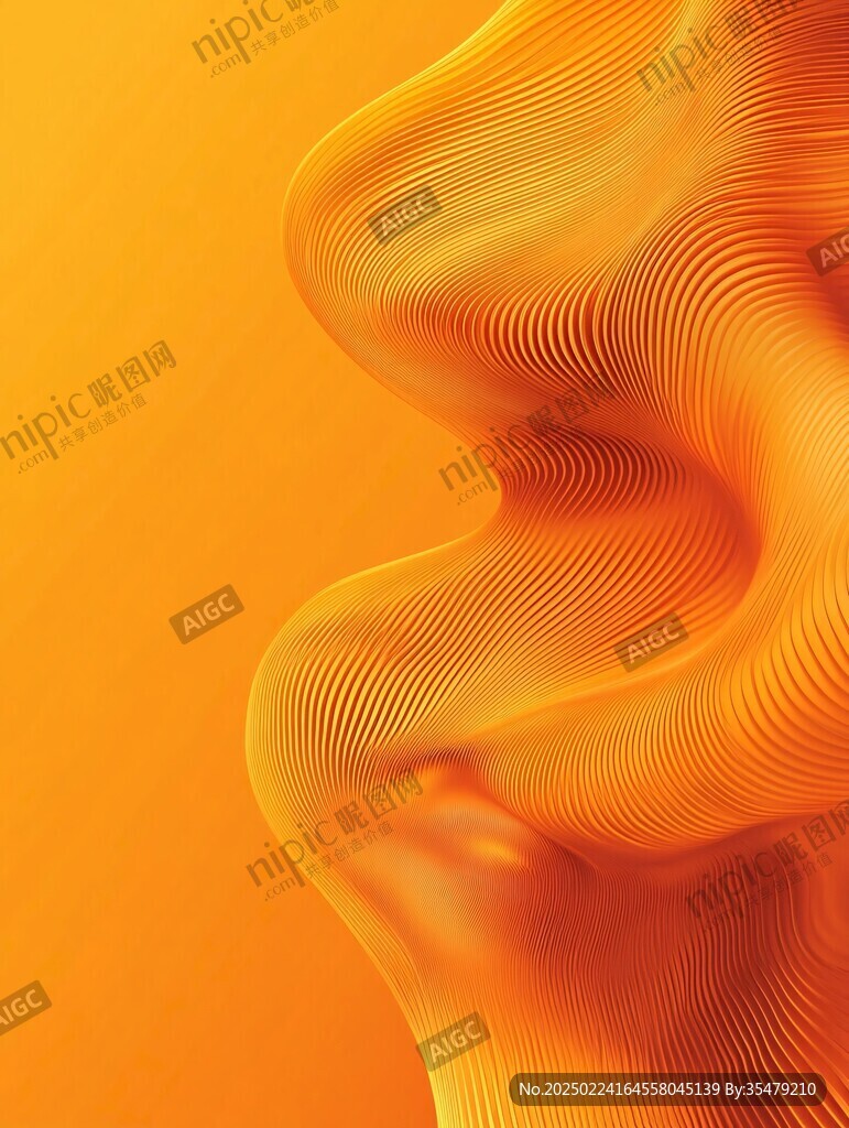 黄色渐变线条纹理创意