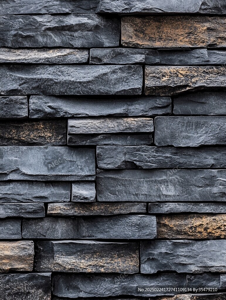 蓝色墙面文化石墙面