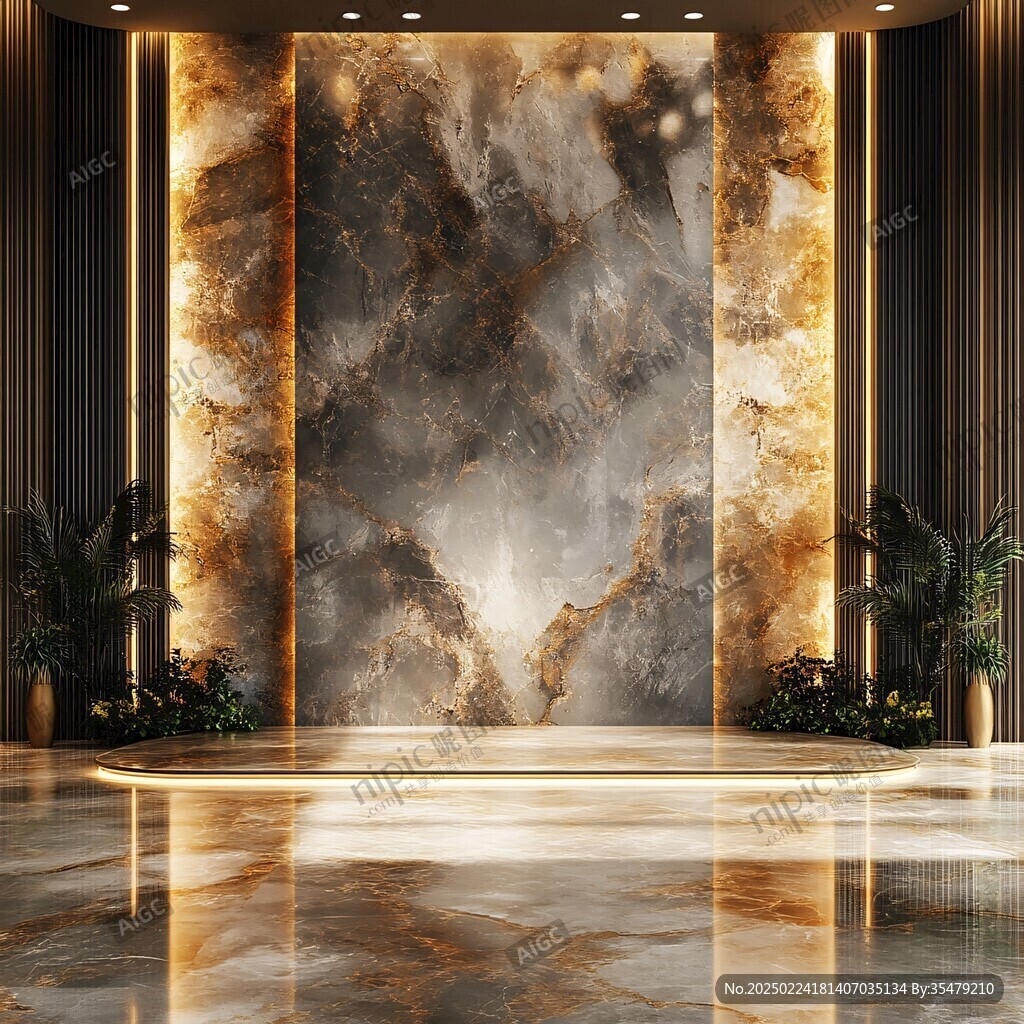 大厅挂图大理石纹理