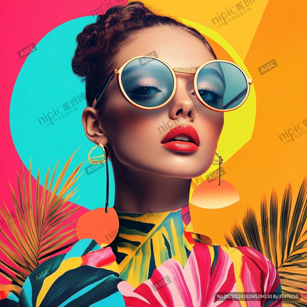 高级色调炫彩海报