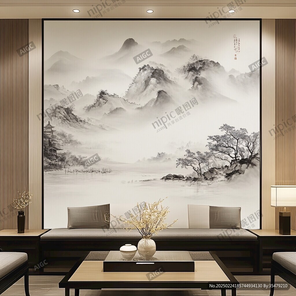 山水画壁纸墙纸