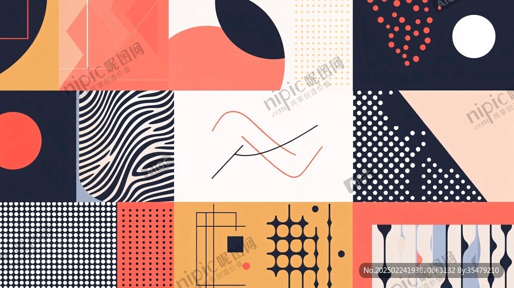 孟菲斯色块拼接