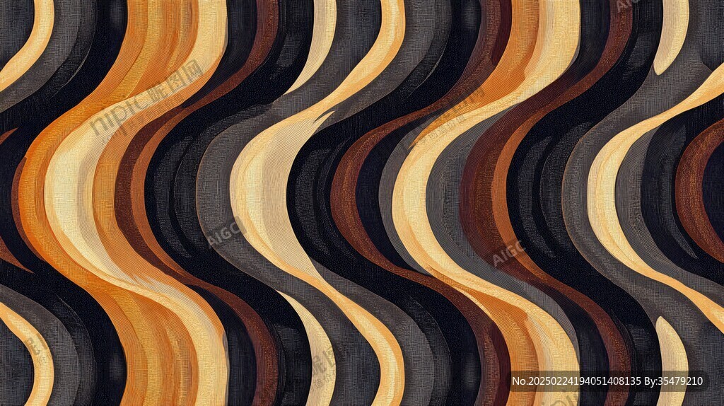 简洁大气拼色曲线纹理