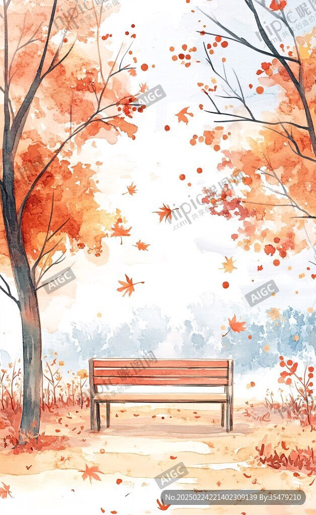 秋天插画秋高气爽