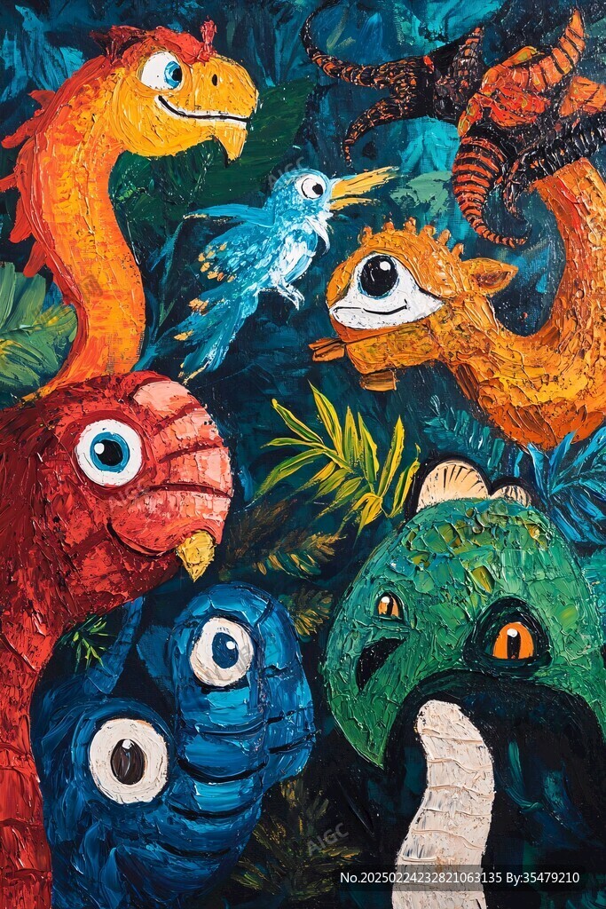 立体画金刚鹦鹉