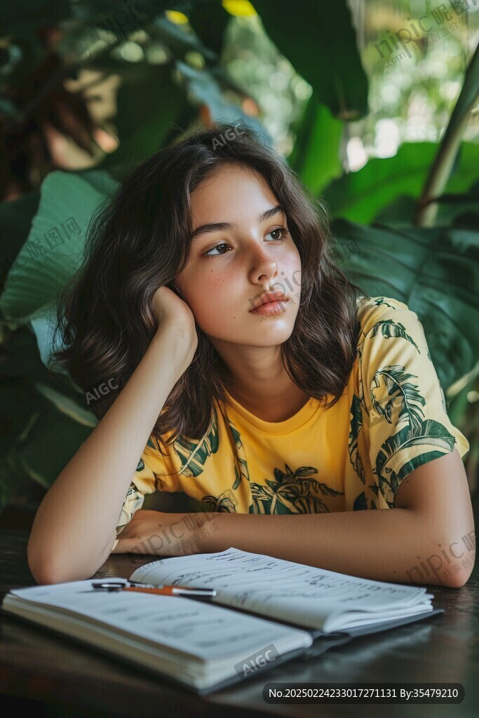 认真的女孩最美