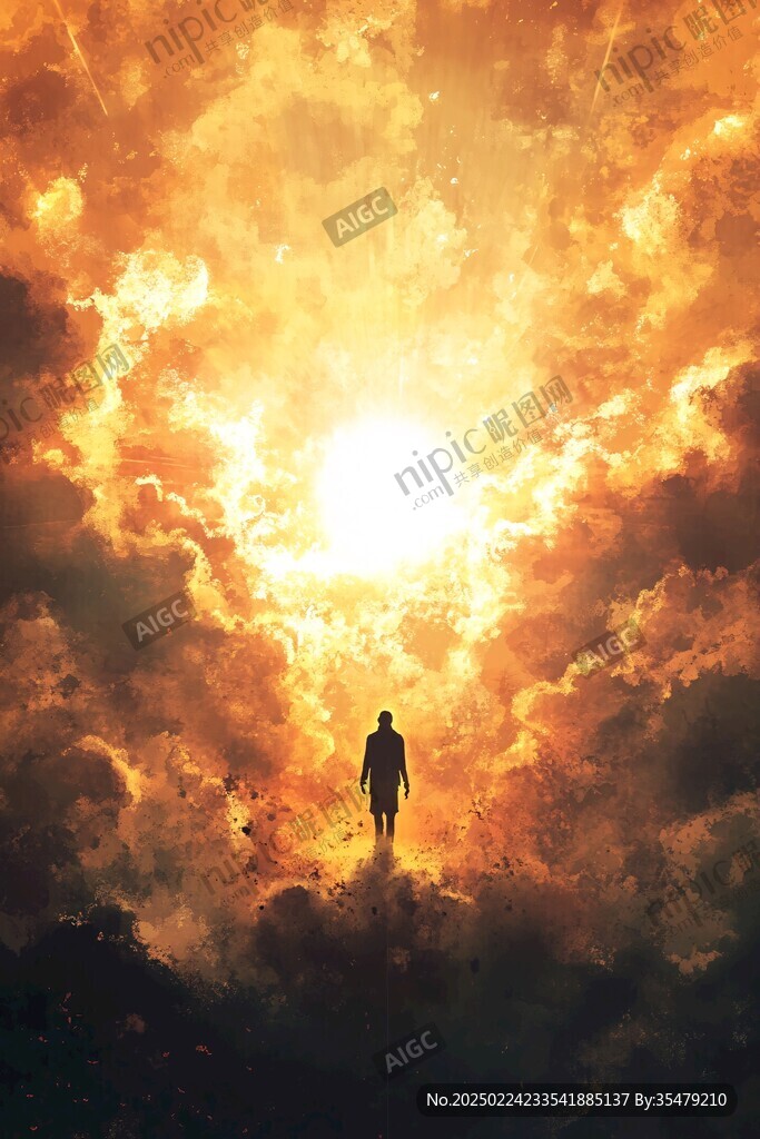 孤身一人背景素材