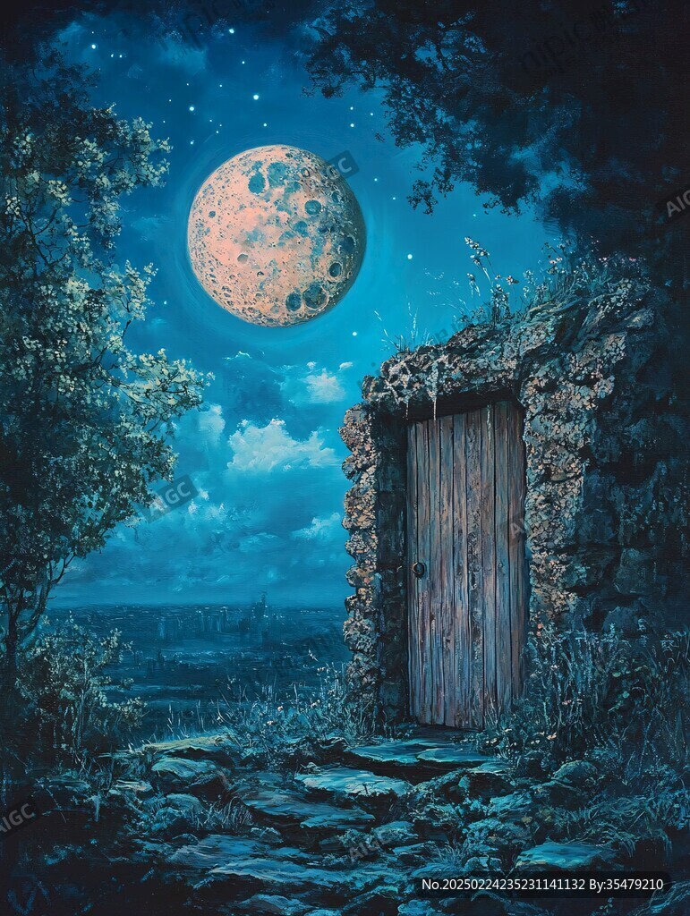 梦幻夜晚立体画