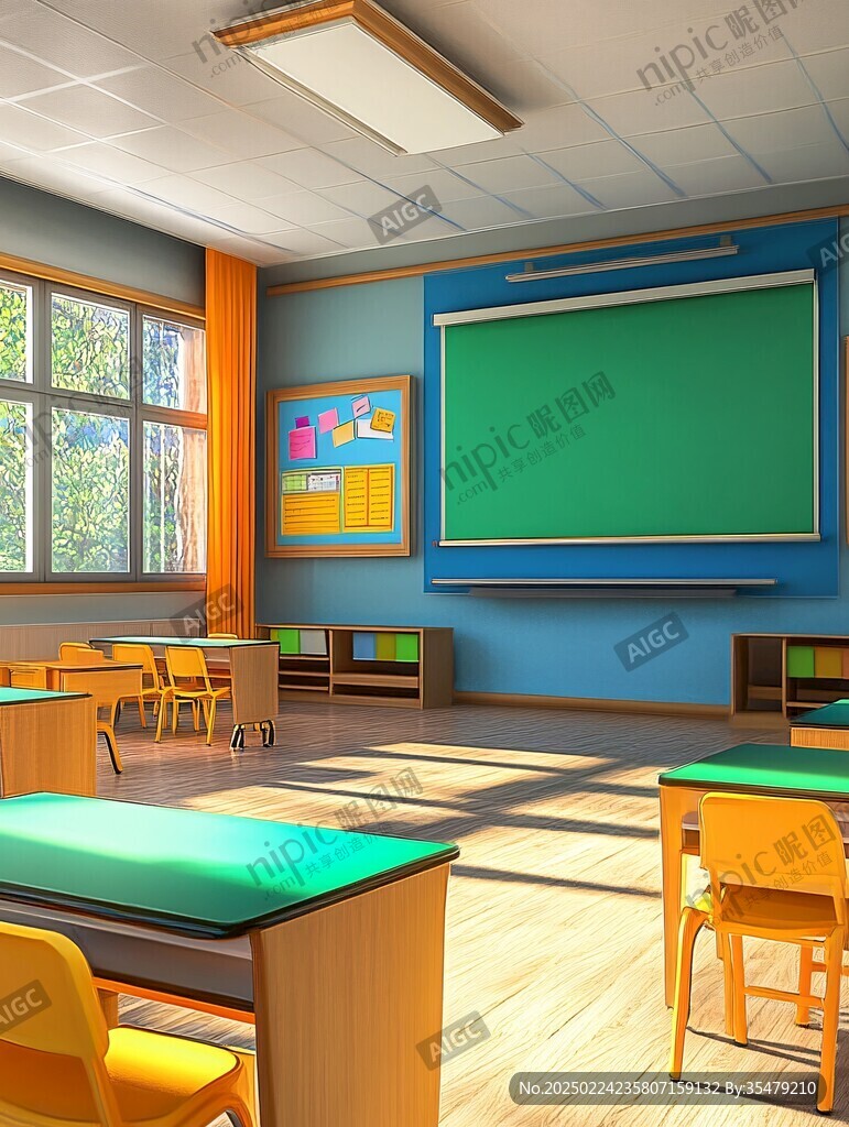 教室插画