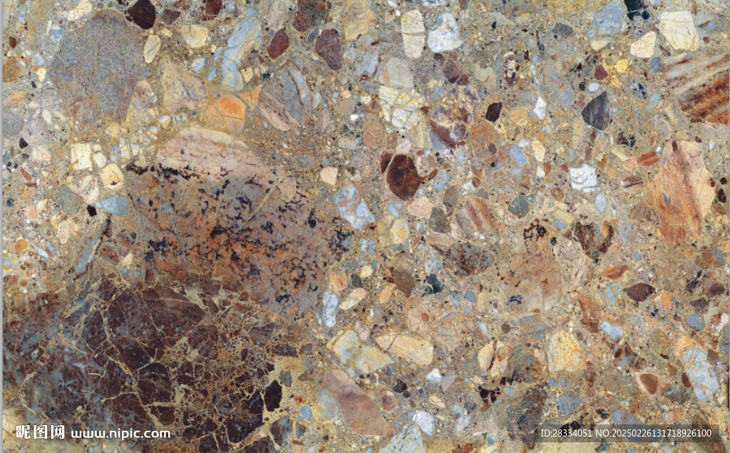 深棕色琥珀棕大理石