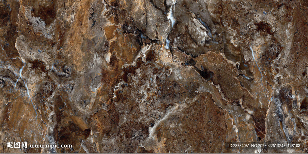 深棕色琥珀棕大理石