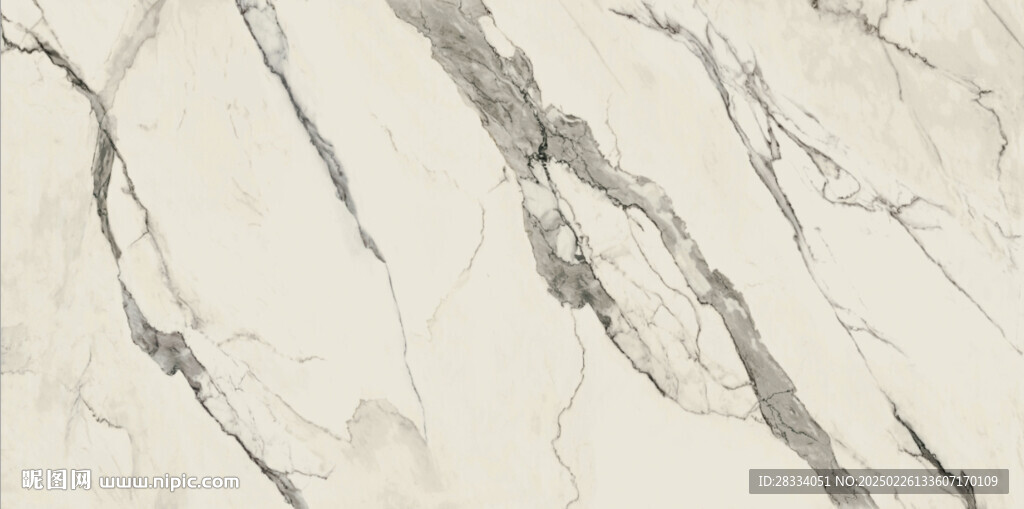 高清水墨云海白大理石