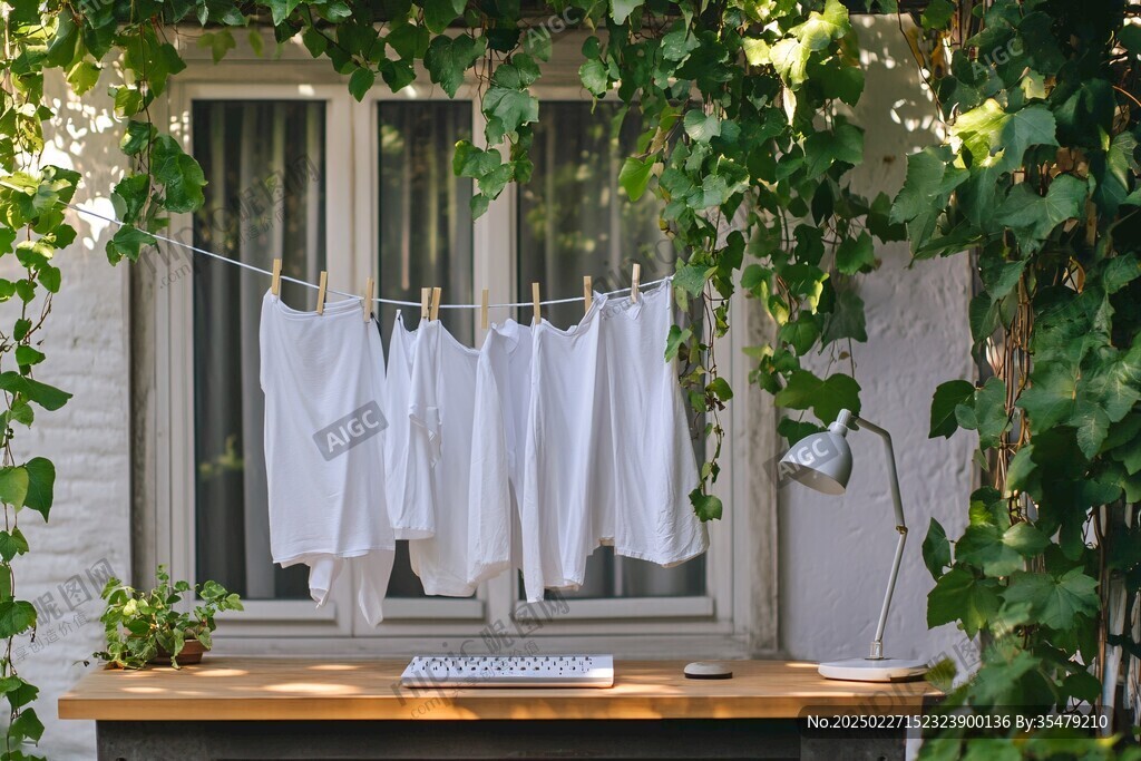 阳光下的白衣 自然之韵