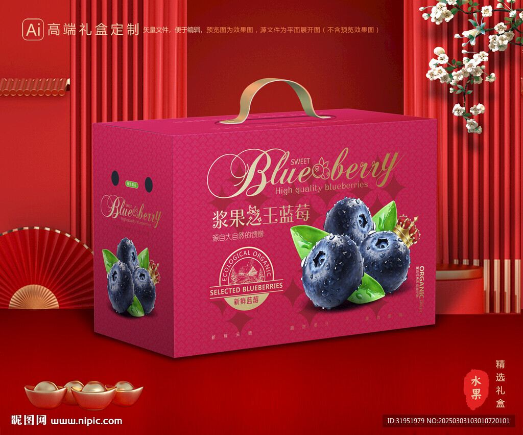 蓝莓包装 水果礼盒