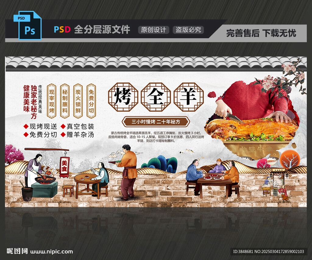 烤全羊展板