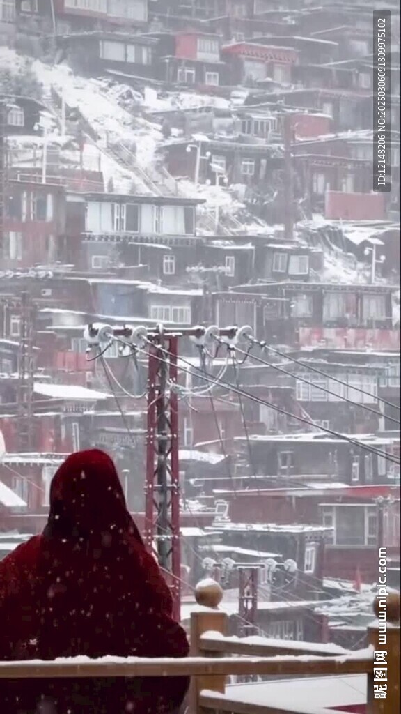 甘肃甘南雪景