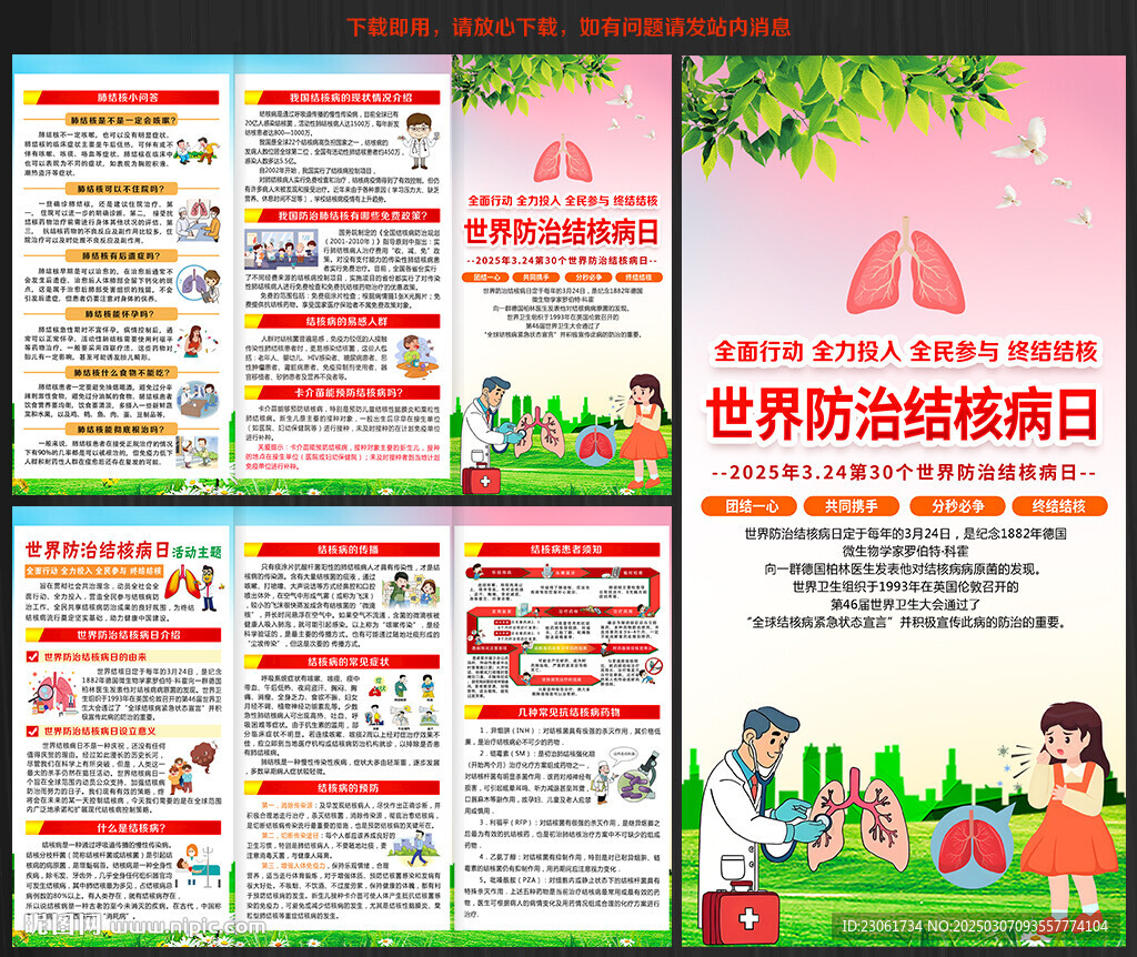 2025世界防治结核病日三折页
