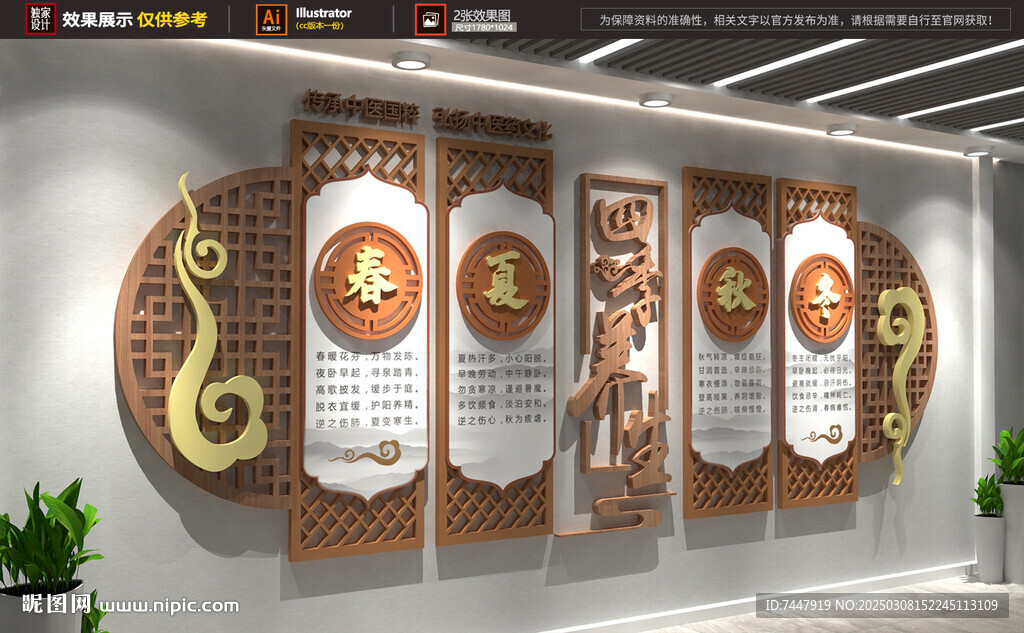 四季养生文化墙