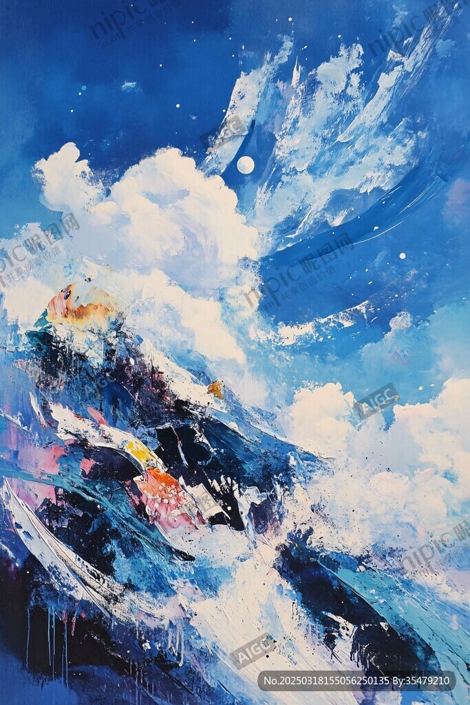 抽象的天空之舞