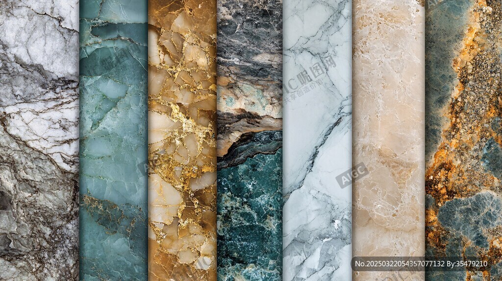 大理石纹理与色彩的交响曲