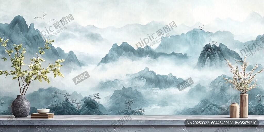 山水画风格的室内设计