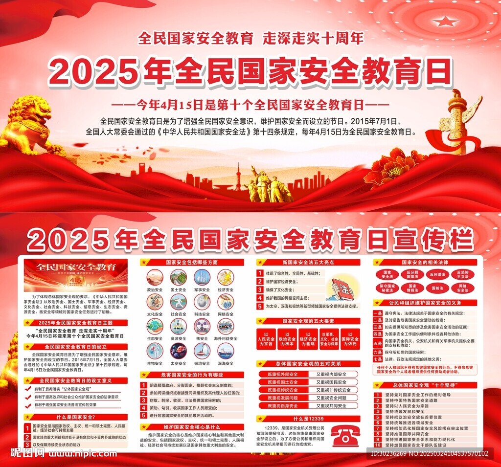 2025国家安全教育宣传栏图片