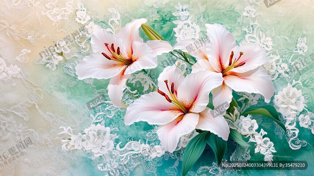 绚烂百合 绿意蕴含