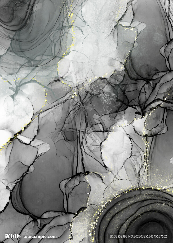 黑色大理石纹背景