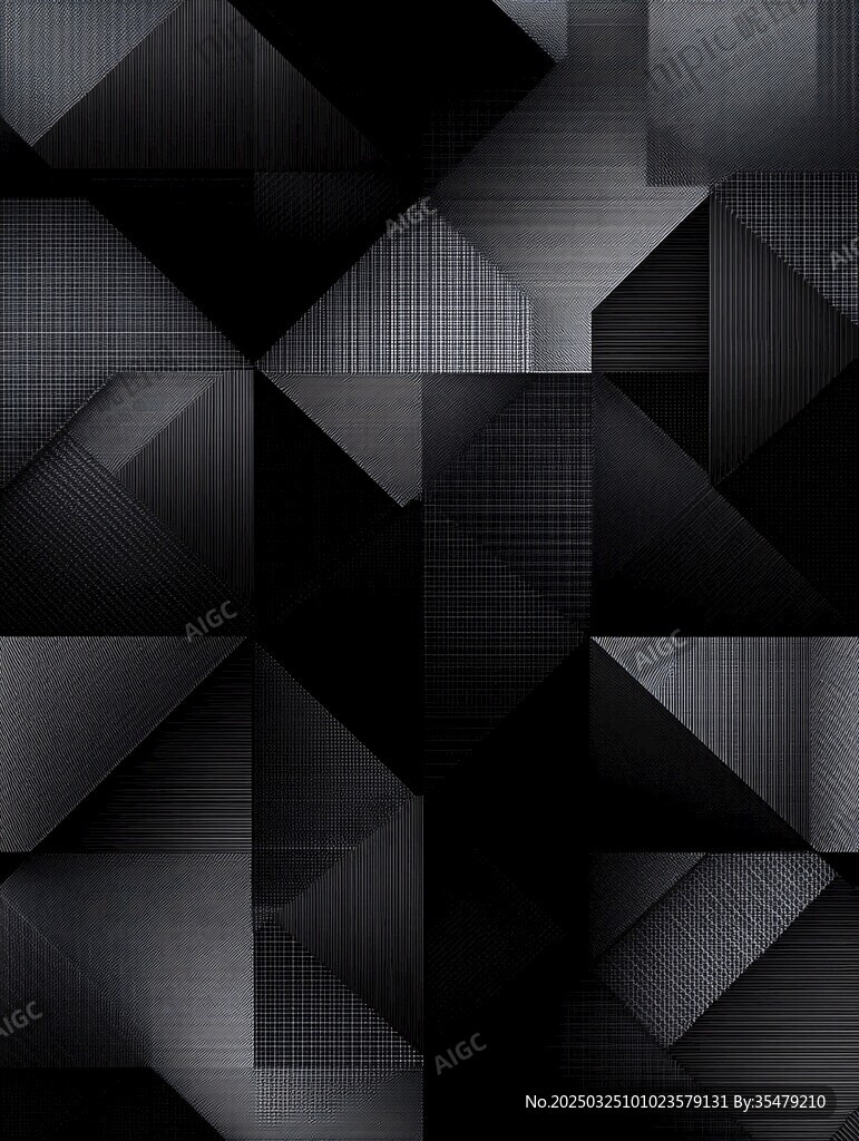 黑色几何抽象图案背景