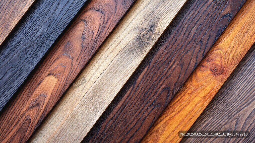 多样木纹木板展示