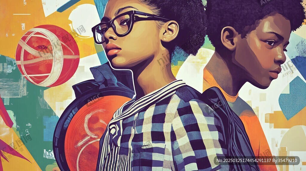 青春少年的多彩活力瞬间