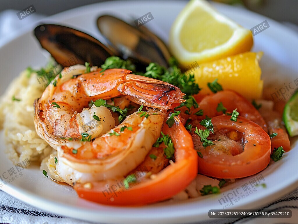 美味海鲜拼盘 视觉与味觉盛宴