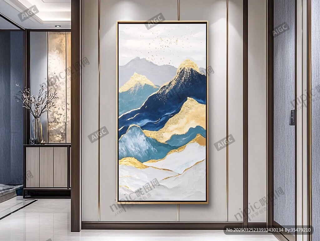 新中式山水挂画 空间点睛之笔