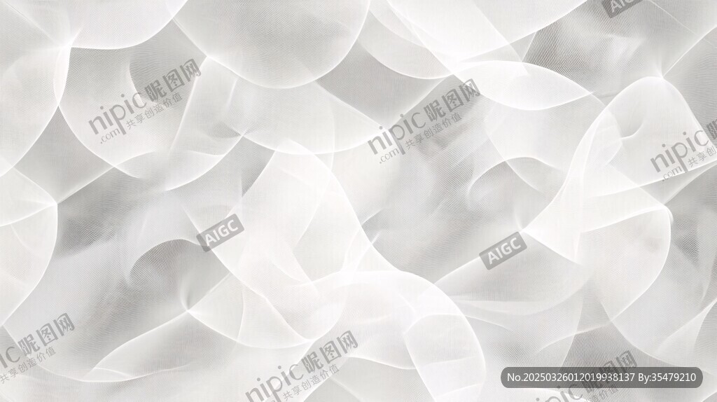 白色柔滑褶皱纹理背景