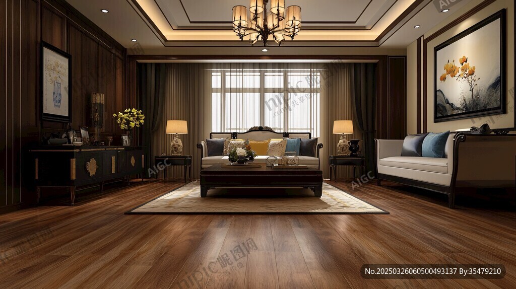 豪华中式风客厅优雅景致