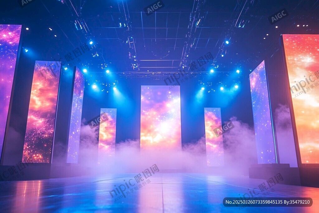 梦幻舞台场景营造绚丽氛围