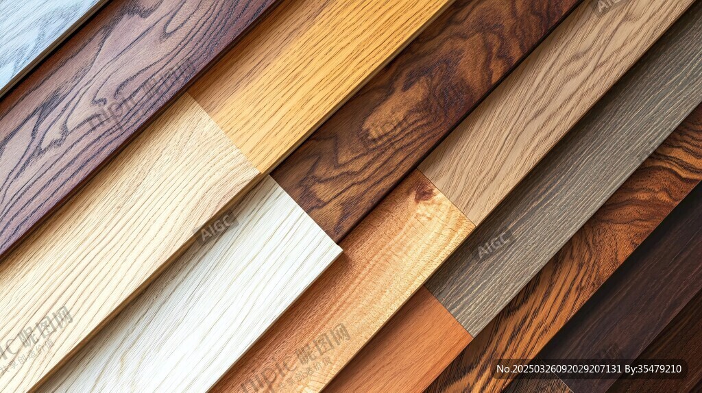 多样实木地板纹理展示