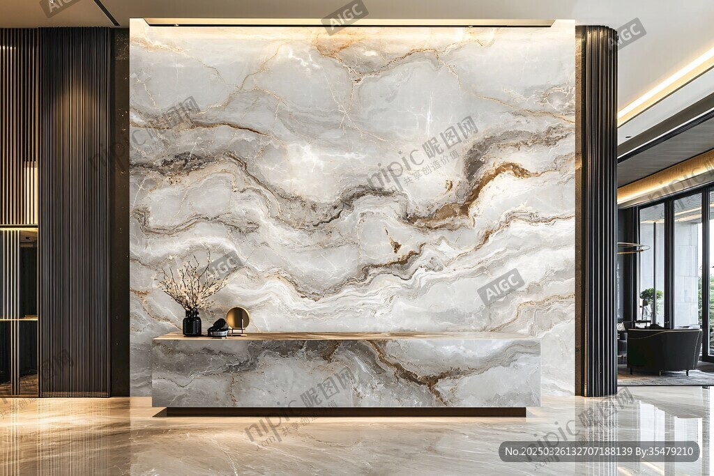 奢华大理石背景墙室内设计