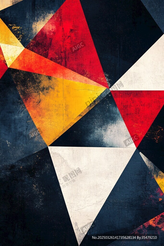 几何抽象艺术图案