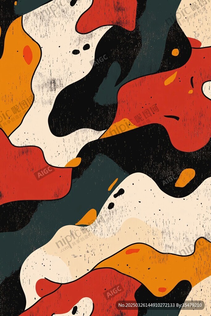 抽象多彩流体图案艺术