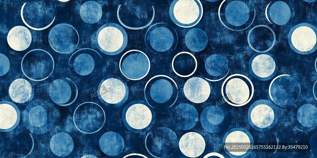 蓝色圆圈纹理背景图案