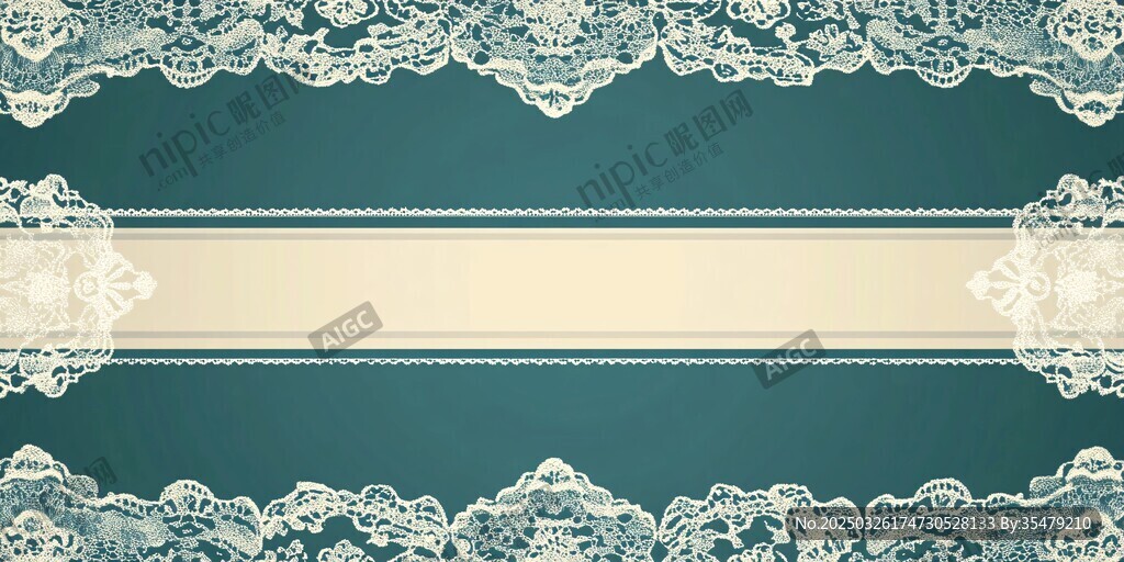 复古蕾丝装饰背景图
