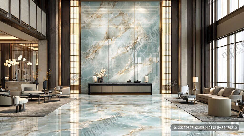 豪华大理石客厅室内设计