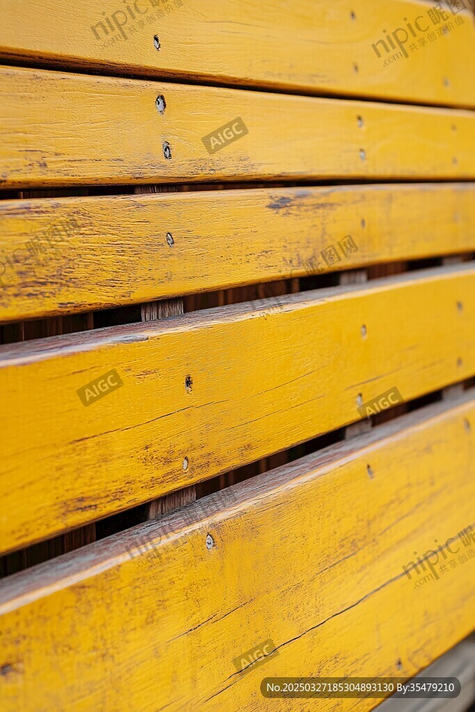 黄色斑驳木板纹理特写