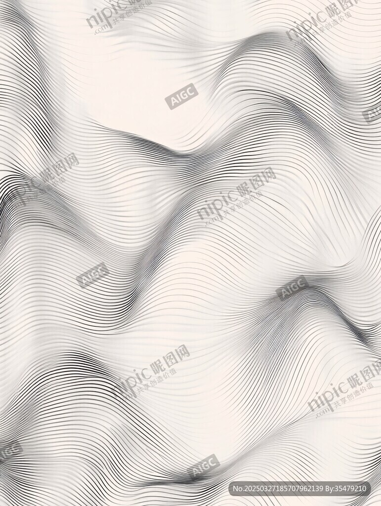 波浪线条抽象纹理背景图