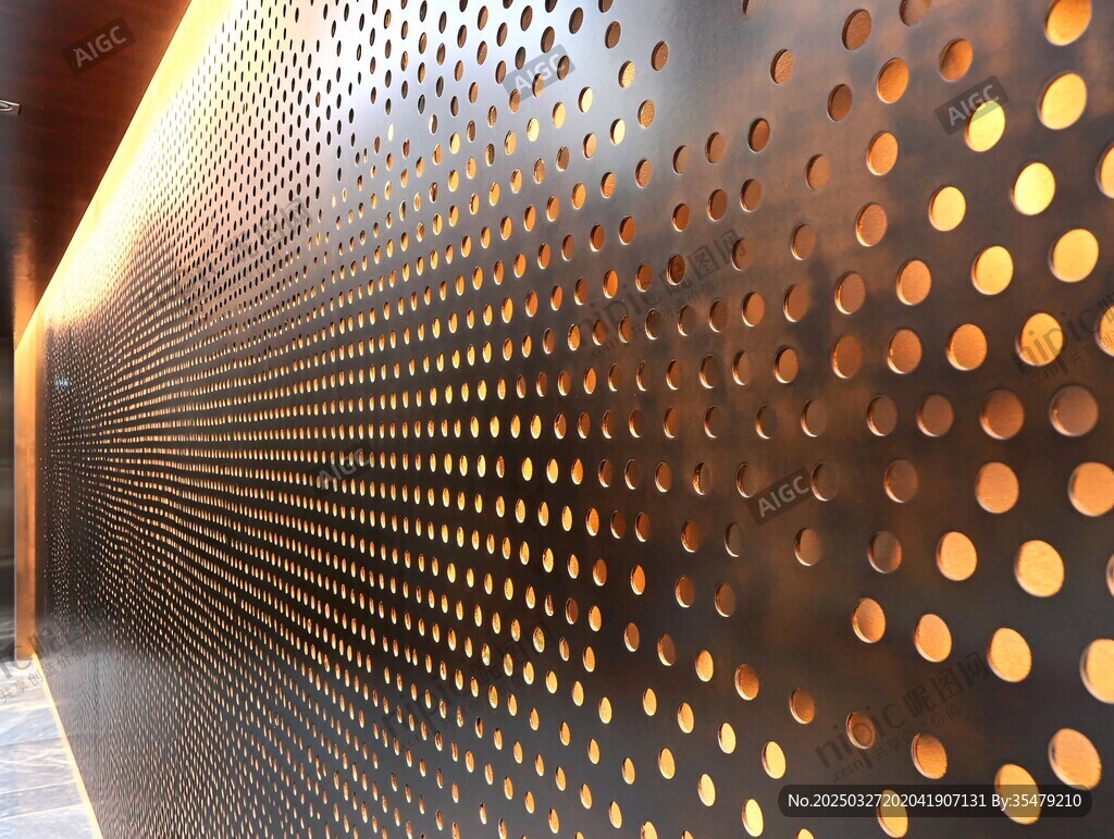 金属穿孔墙 独特光影效果