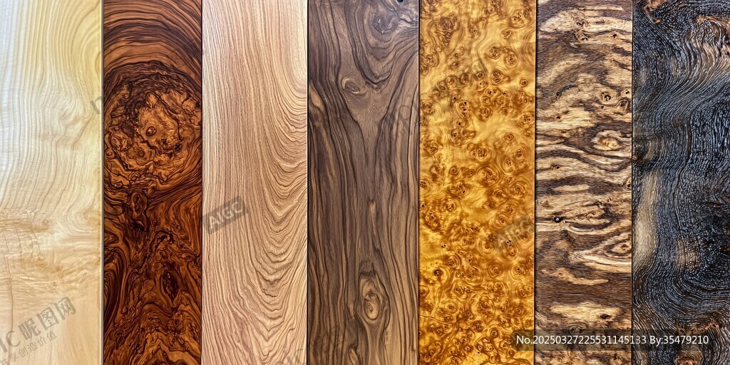 多样木纹展示 木材纹理之美